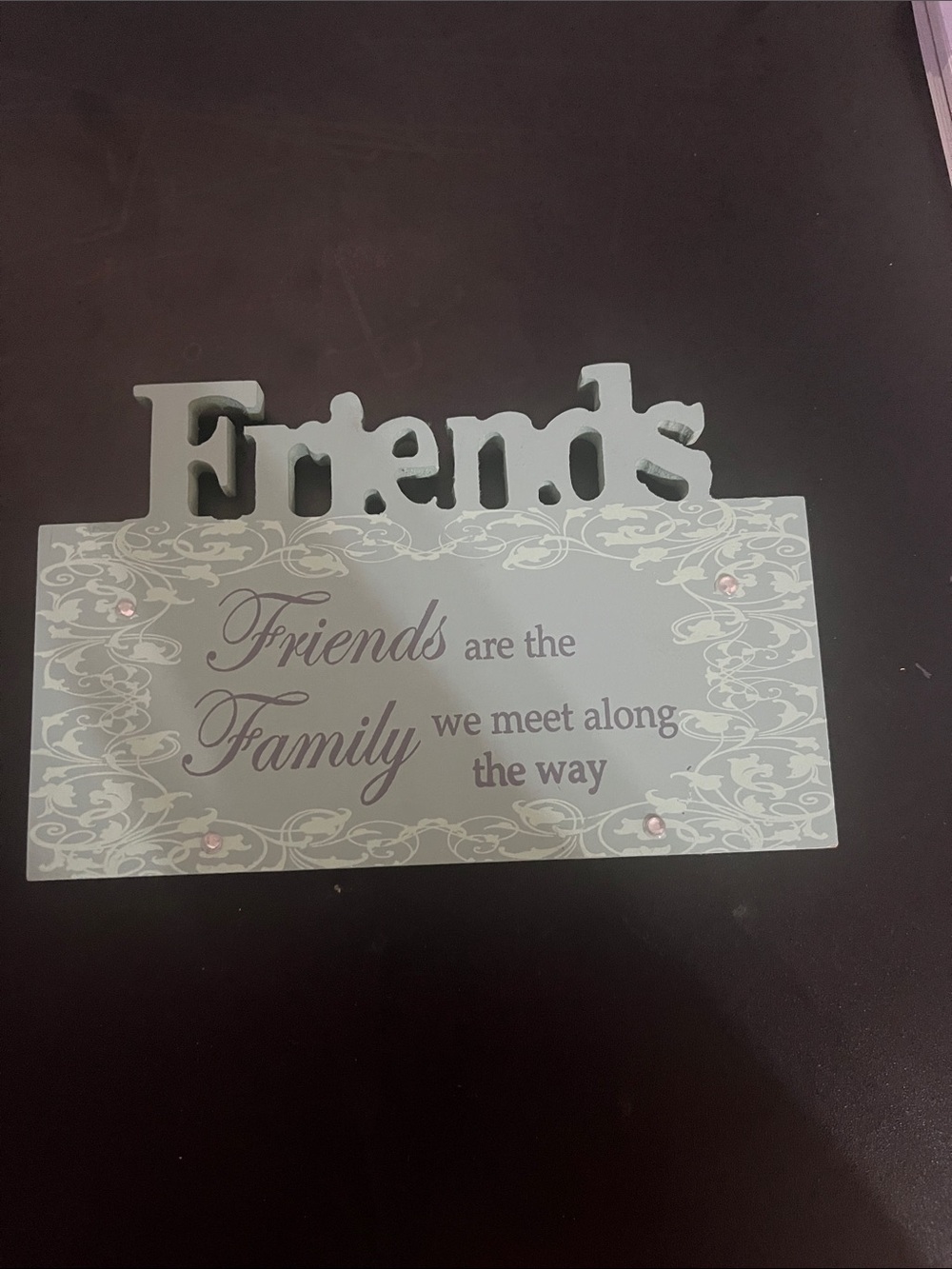 Friends Decorative Accent Sign - Light Teal